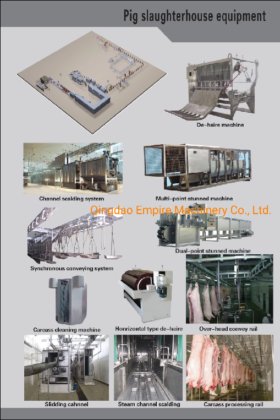 螺旋式猪屠体脱毛机 用于屠宰场的屠宰设备