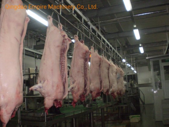 用于肉类加工厂的卧式生猪屠体自动输送轨道式生猪屠宰场