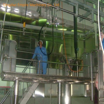 生きた牛を殺すためのプラットフォーム屠殺機械