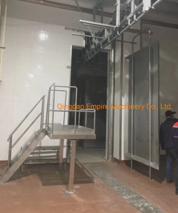 用于奶牛屠宰线的防止水和碎肉飞溅的屠宰设备