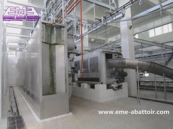 猪胴体蒸汽烫毛通道系统 屠宰机 屠宰场设备