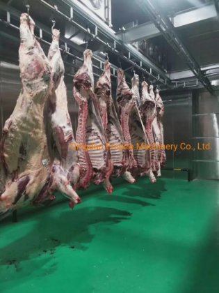 用于屠宰场清真屠宰的牛输送轨道系统屠宰场设备