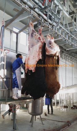 用于屠宰场清真屠宰的牛输送轨道系统屠宰场设备