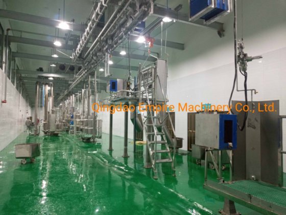 用于屠宰场清真屠宰的牛输送轨道系统屠宰场设备