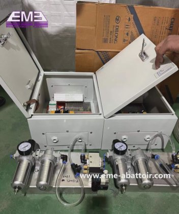 ドイツ製 手動タイプ 電気刺激 牛用スタンナー機器 食肉処理設備