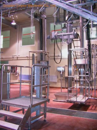 杀牛机 放血枷锁 斜坡卸料机 屠宰场屠宰设备