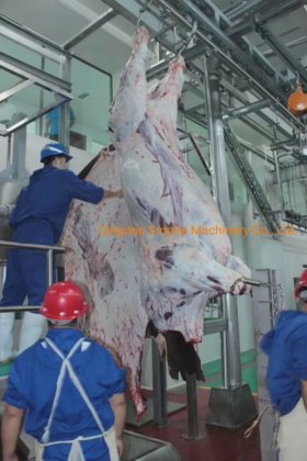 用于牛屠宰场的牛屠宰机械拉皮机脱皮屠宰设备