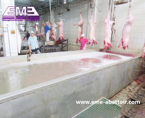 屠宰场工具 胴体运河式烫毛机 用于生猪的屠宰场设备