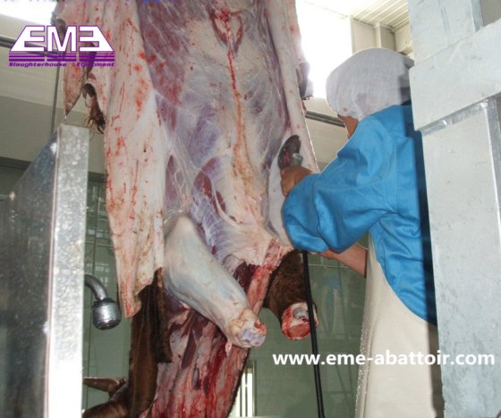 自動牛皮剥ぎナイフ ハラール屠殺機械 食肉処理場 レストラン 農場