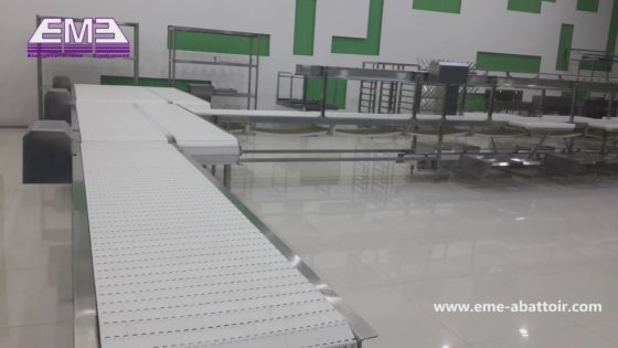 中国製造の単層ベルトコンベヤー機械、牛、羊、豚、鶏のための屠殺設備