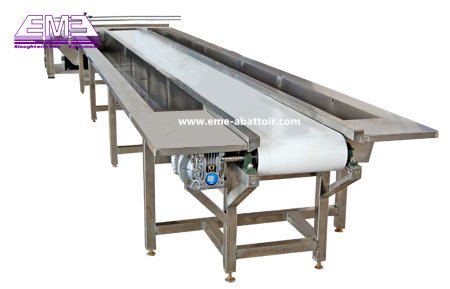 中国製造の単層ベルトコンベヤー機械、牛、羊、豚、鶏のための屠殺設備