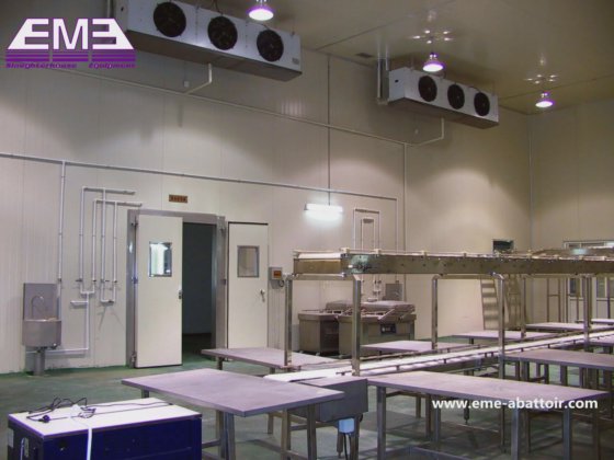 中国製造の単層ベルトコンベヤー機械、牛、羊、豚、鶏のための屠殺設備