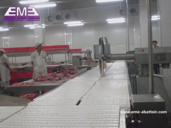 自動生産ライン単層ベルトコンベヤー機器食肉処理設備