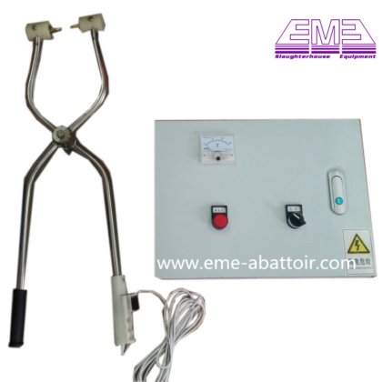 豚用手動電子スタンニング機械 食肉処理場の家畜用設備