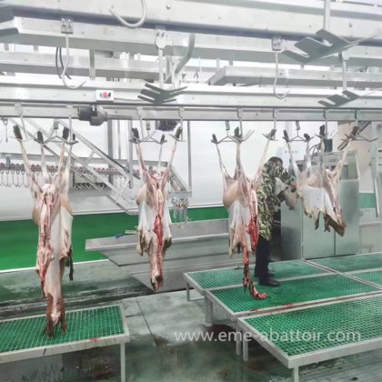 绵羊屠宰设备 用于羊肉的山羊屠宰设备 清真交钥匙屠宰场生产线