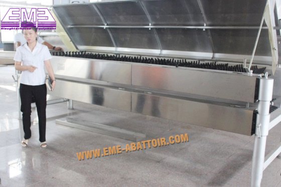 自動鶏羽毛抜き機 横型 鳥類屠殺設備 鶏、アヒル、ガチョウ用 アバトワール