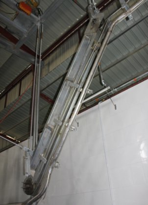 アイドル出血シャックル降下機豚屠殺場設備