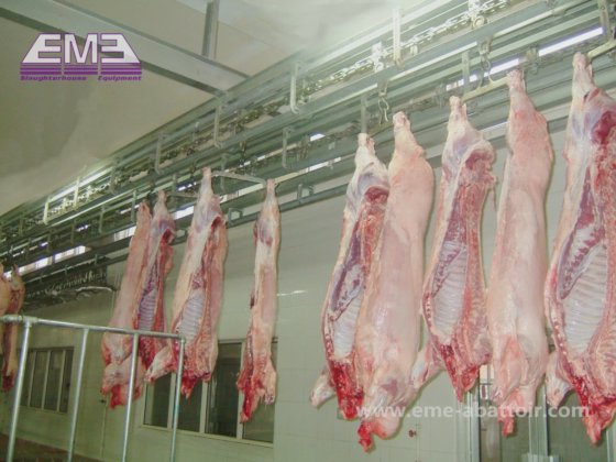 豚の屠殺場機械 自動搬送レール屠殺設備 家畜食肉処理場用