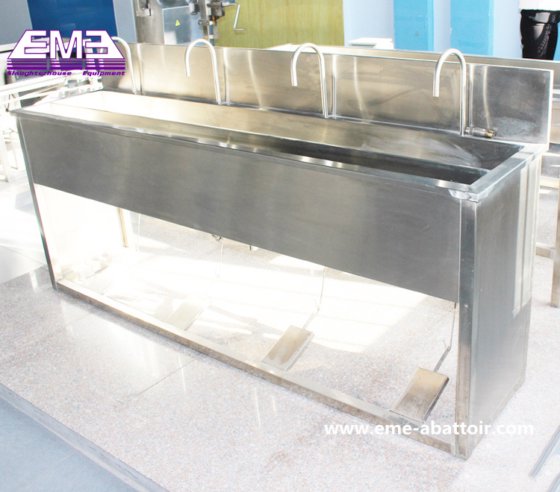 複数の手洗い設備、アバトワールアクセサリー、ステンレス製洗面台、屠殺機械
