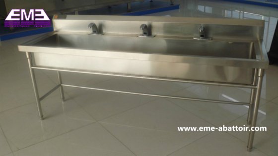 複数の手洗い設備、アバトワールアクセサリー、ステンレス製洗面台、屠殺機械