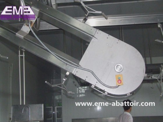 出血シャックル傾斜荷降ろし屠殺場