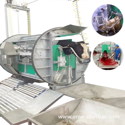 用于牛屠宰设备的活牛清真宰杀箱