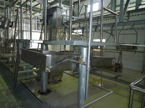 用于屠宰场的牛白内脏滑槽式屠宰机