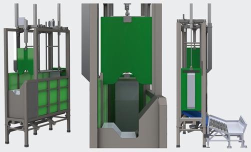 屠殺機 生きた牛 スタンニングボックス 食肉処理場用設備