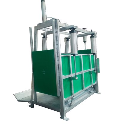 屠殺機 生きた牛 スタンニングボックス 食肉処理場用設備