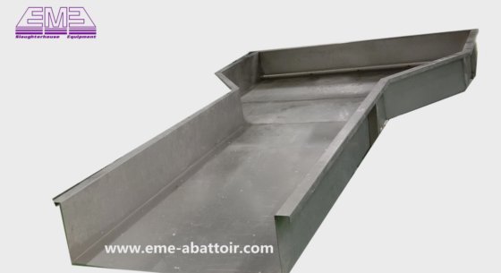 屠宰设备 不锈钢白色红色内脏滑槽绵羊山羊驼屠宰机