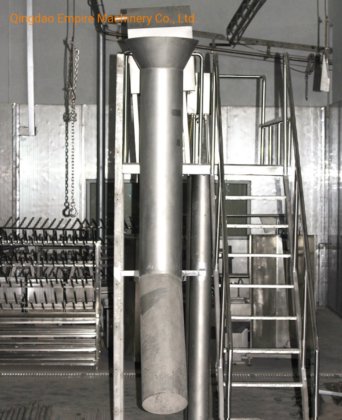蹄滑りチュート牛屠殺設備用食肉処理場