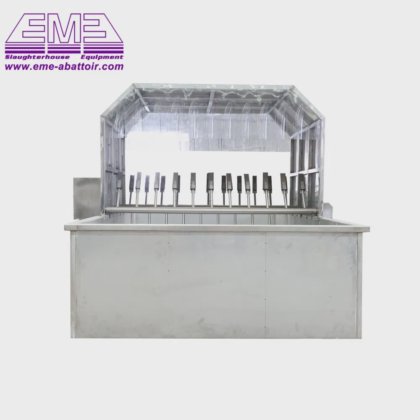 用于猪屠宰场设备的不锈钢烫毛槽，符合清真认证农场使用标准
