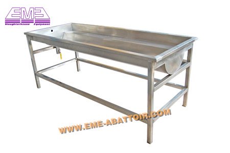 内脏排水台 屠宰场的猪屠宰设备