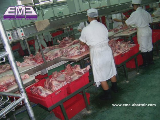 用于肉类加工生产线的质量上乘的双层皮带输送机屠宰设备