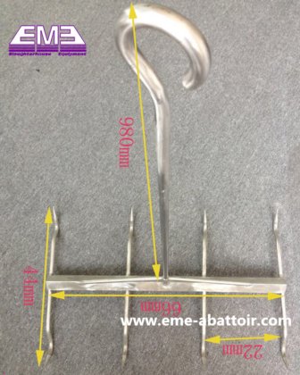 顧客カスタマイズステンレス鋼羊フック肉製品屠殺機械