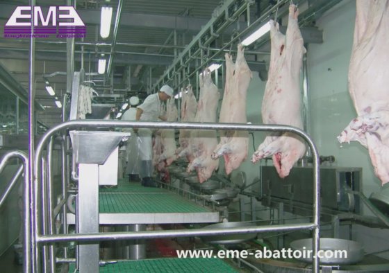 合理的な価格の豚肉解体プラットフォーム屠殺設備肉骨抜き工場用