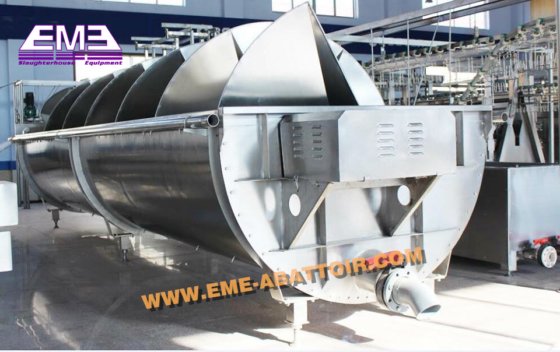 完成した生産ラインの鶏肉胴体スパイラル冷却機器屠殺場機械設備