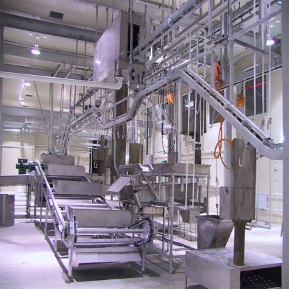 機械用スラッターハウス機械用白色ビスカラ同期検査装置搬送装置