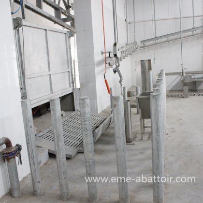 用于屠宰场设备的牛胴体收集格栅