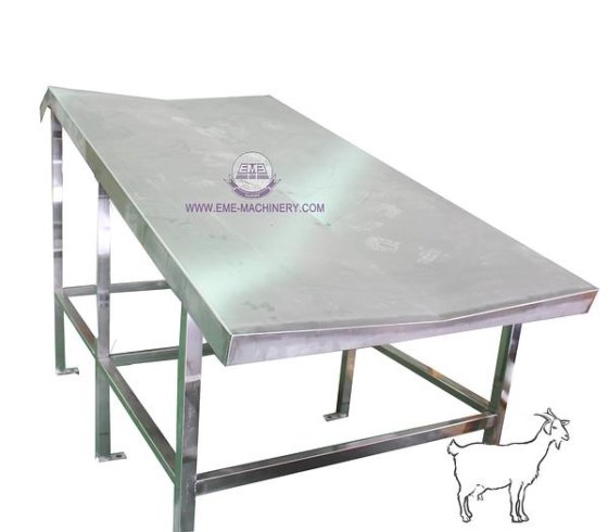 热销绵羊屠宰场设备 V 型杀羊台，出厂价