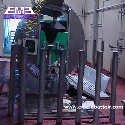 安全定桩式牛屠宰机 牛屠宰工具和屠宰场设备