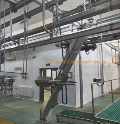 流量式自动气动拉皮机屠宰场设备屠宰场设备用屠宰机