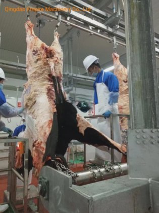 基本的なカスタマイズ牛皮油圧引き抜き肉処理機械屠殺場設備