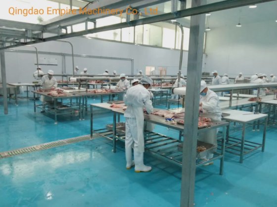 用于屠宰场设备的修剪和包装台式肉类加工机