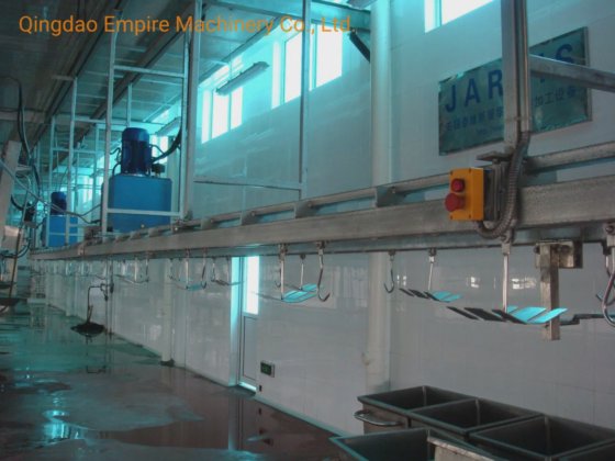 自動出血コンベヤー鉄道羊屠殺設備 肉加工ライン用