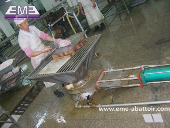 豚の胃内臓空気輸送システム豚用機器屠殺機械