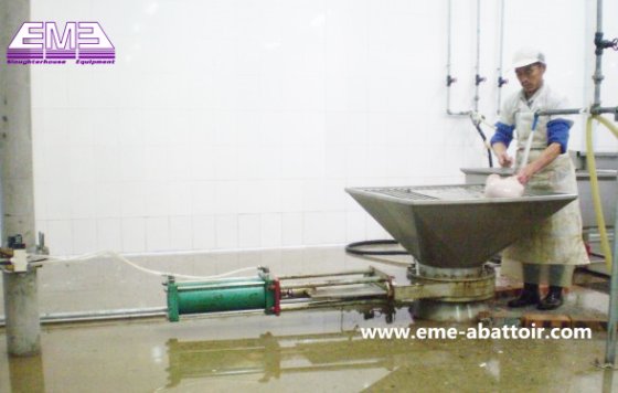 豚の胃内臓空気輸送システム豚用機器屠殺機械
