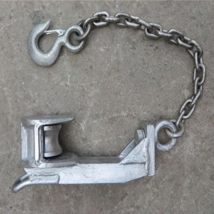 带放血枷锁的牛屠宰设备