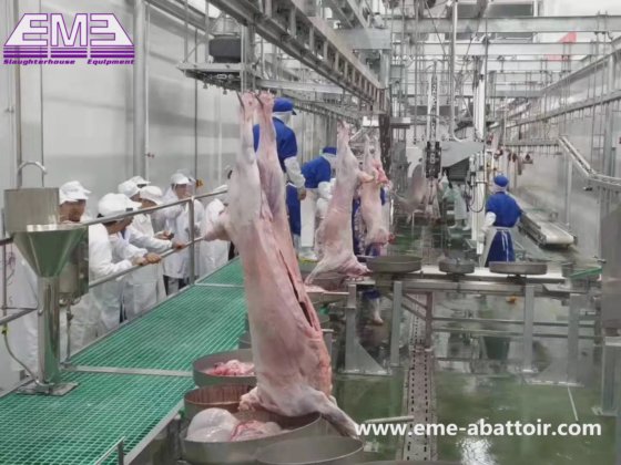 金牌供应商 同步预剥皮输送机 用于屠宰场的绵羊屠宰设备