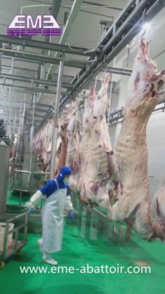 牛胴体自动输送系统 牛加工屠宰场